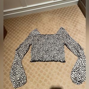 Cheetah print crop top